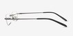 South Gunmetal MetalEyeglass Frames from EyeBuyDirect, Side View