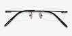 South Gunmetal MetalEyeglass Frames from EyeBuyDirect, Closed View