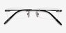 South Gunmetal MétalMontures de lunettes de vue d'EyeBuyDirect, Vue Rapprochée