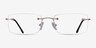 Woodrow Golden MétalMontures de lunettes de vue d'EyeBuyDirect, Vue de Face