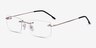 Woodrow Golden MétalMontures de lunettes de vue d'EyeBuyDirect, Vue d'Angle