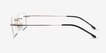 Woodrow Golden MetalEyeglass Frames from EyeBuyDirect, Side View