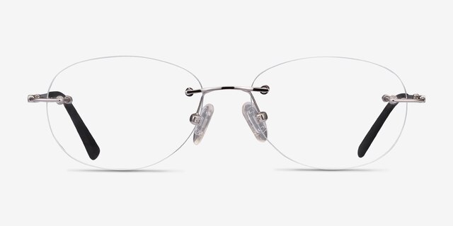 Market Silver MetalEyeglass Frames from EyeBuyDirect, Front View