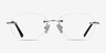 Market Silver MetalEyeglass Frames from EyeBuyDirect, Front View