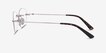 Market Silver MetalEyeglass Frames from EyeBuyDirect, Side View