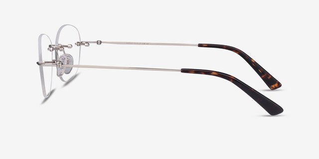 Market Silver MetalEyeglass Frames from EyeBuyDirect, Side View