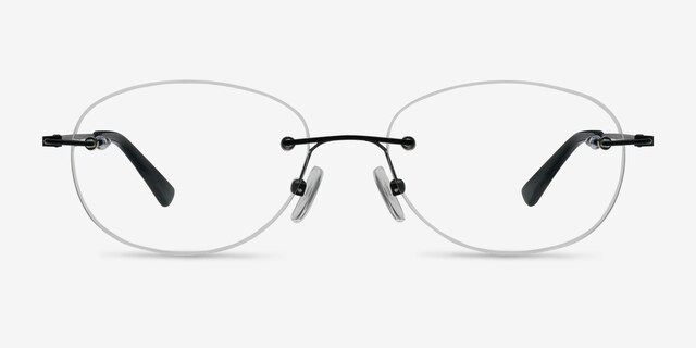 Market Black MetalEyeglass Frames from EyeBuyDirect, Front View