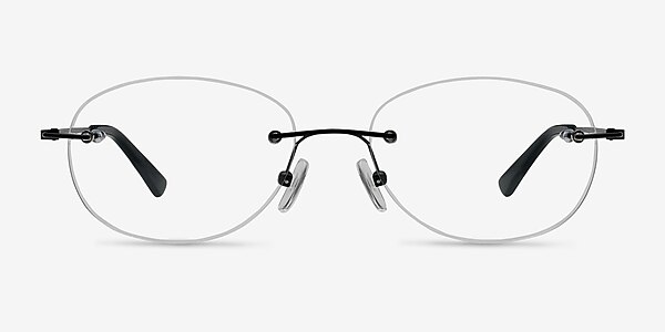 Market Noir Métal Montures de lunettes de vue