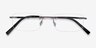 Dimension Gunmetal TitaniumEyeglass Frames from EyeBuyDirect, Closed View