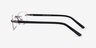 Whistle Gunmetal MetalEyeglass Frames from EyeBuyDirect, Side View