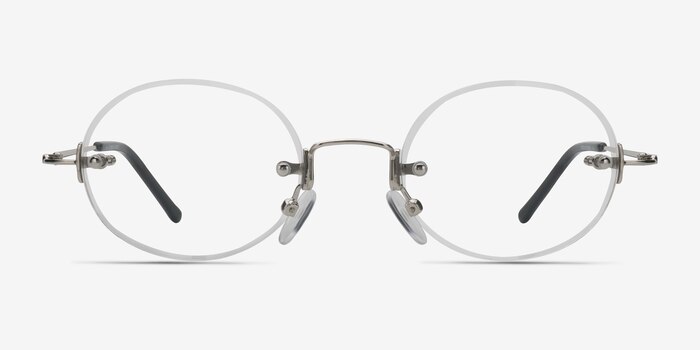 Charm Silver Metal Eyeglass Frames from EyeBuyDirect