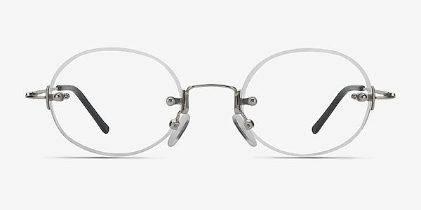 Charm Silver Metal Eyeglass Frames
