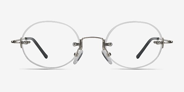 Charm Silver Metal Eyeglass Frames