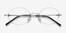 Charm Argenté MétalMontures de lunettes de vue d'EyeBuyDirect, Vue Rapprochée