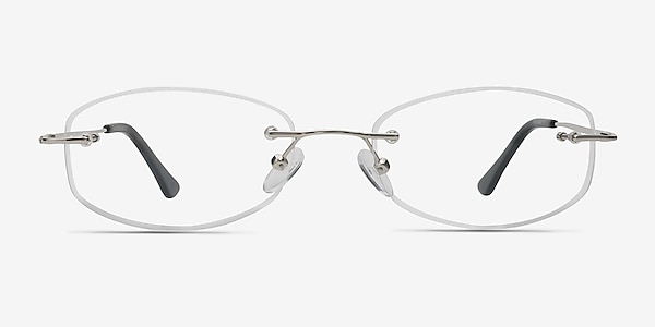 Duel Silver Metal Eyeglass Frames