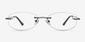 Duel Black MetalEyeglass Frames from EyeBuyDirect, Front View