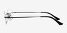 Duel Black MetalEyeglass Frames from EyeBuyDirect, Side View