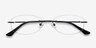Duel Black MetalEyeglass Frames from EyeBuyDirect, Closed View