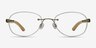 Fragment Silver Yellow MetalEyeglass Frames from EyeBuyDirect, Front View