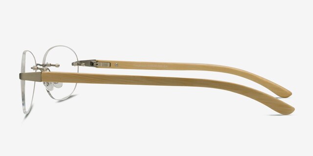 Fragment Silver Yellow MetalEyeglass Frames from EyeBuyDirect, Side View
