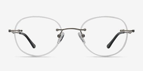 Fuse Silver Metal Eyeglass Frames