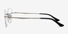 Fuse Silver MetalEyeglass Frames from EyeBuyDirect, Side View