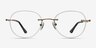 Fuse Bronze MetalEyeglass Frames from EyeBuyDirect, Front View