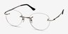 Fuse Bronze MetalEyeglass Frames from EyeBuyDirect, Angle View