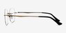 Fuse Bronze MetalEyeglass Frames from EyeBuyDirect, Side View