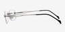 Rivet Silver MetalEyeglass Frames from EyeBuyDirect, Side View