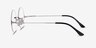 Palo Alto Silver MetalEyeglass Frames from EyeBuyDirect, Side View
