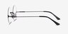 Palo Alto Black MetalEyeglass Frames from EyeBuyDirect, Side View