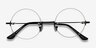 Palo Alto Black MetalEyeglass Frames from EyeBuyDirect, Closed View