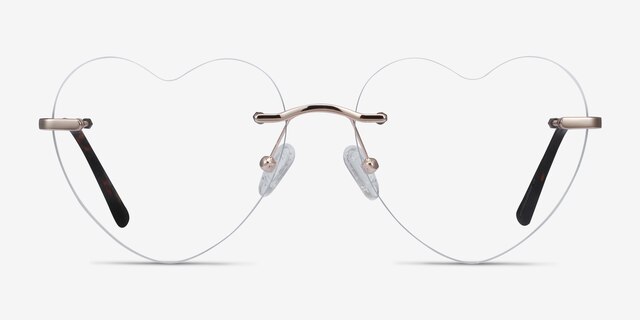 Amore Doré MétalMontures de lunettes de vue d'EyeBuyDirect, Vue de Face