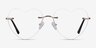 Amore Doré MétalMontures de lunettes de vue d'EyeBuyDirect, Vue de Face