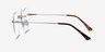 Amore Doré MétalMontures de lunettes de vue d'EyeBuyDirect, Vue de Côté