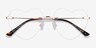 Amore Rose Gold MetalEyeglass Frames from EyeBuyDirect, Closed View