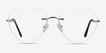 Amore Silver MetalEyeglass Frames from EyeBuyDirect, Front View