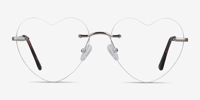 Amore Silver MetalEyeglass Frames from EyeBuyDirect, Front View