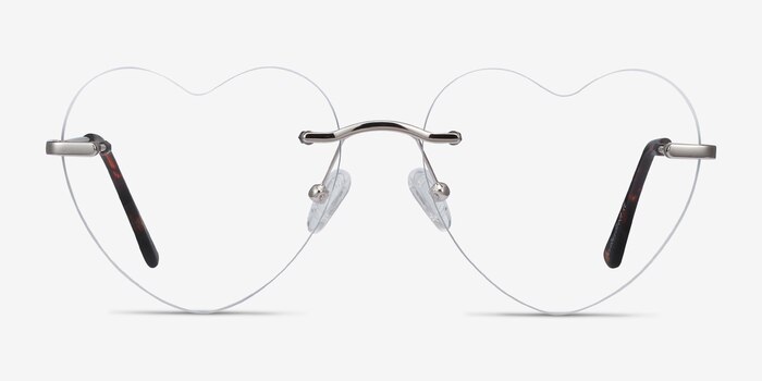 Amore Silver Metal Eyeglass Frames from EyeBuyDirect