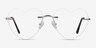 Amore Silver MetalEyeglass Frames from EyeBuyDirect, Front View