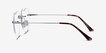 Amore Silver MetalEyeglass Frames from EyeBuyDirect, Side View