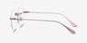 Sahar Rose Gold MetalEyeglass Frames from EyeBuyDirect, Side View