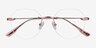 Sahar Rose Gold MetalEyeglass Frames from EyeBuyDirect, Closed View