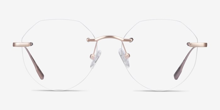 Sahar Gold Metal Eyeglass Frames from EyeBuyDirect