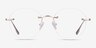 Sahar Gold MetalEyeglass Frames from EyeBuyDirect, Front View