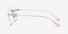 Sahar Gold MetalEyeglass Frames from EyeBuyDirect, Side View