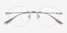 Sahar Gold MetalEyeglass Frames from EyeBuyDirect, Closed View