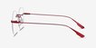 Sahar Red MetalEyeglass Frames from EyeBuyDirect, Side View