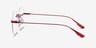 Sahar Red MetalEyeglass Frames from EyeBuyDirect, Side View
